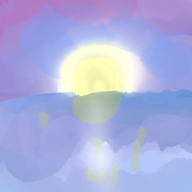 Sunset.