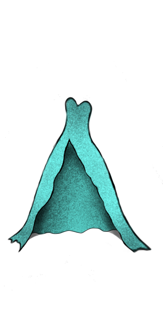 water themed princess dress (my design)