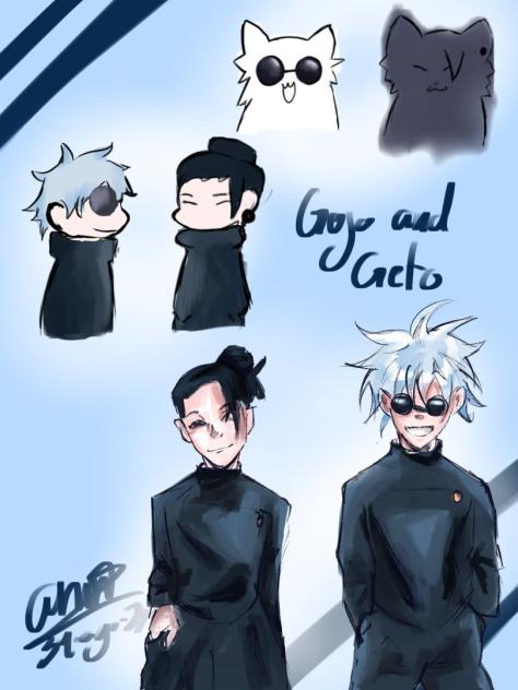 Lazy art of gojo and geto