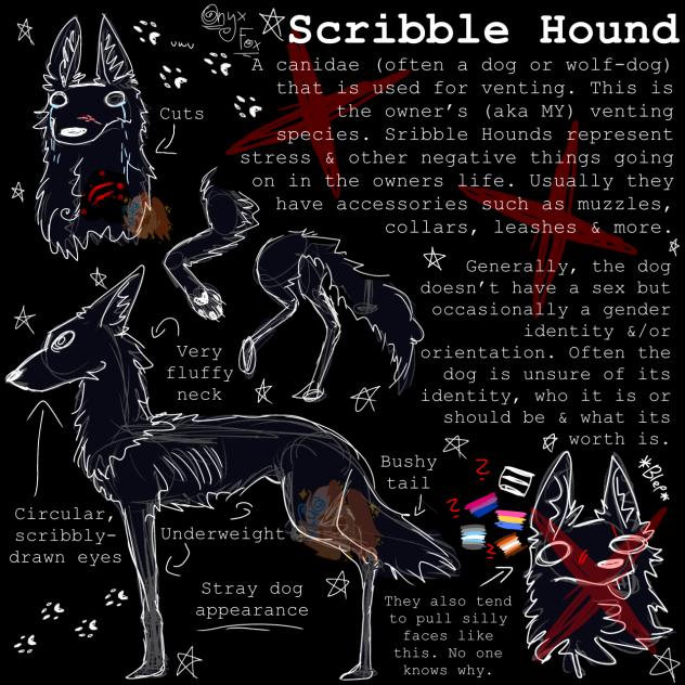 Scribble Hound Sheet