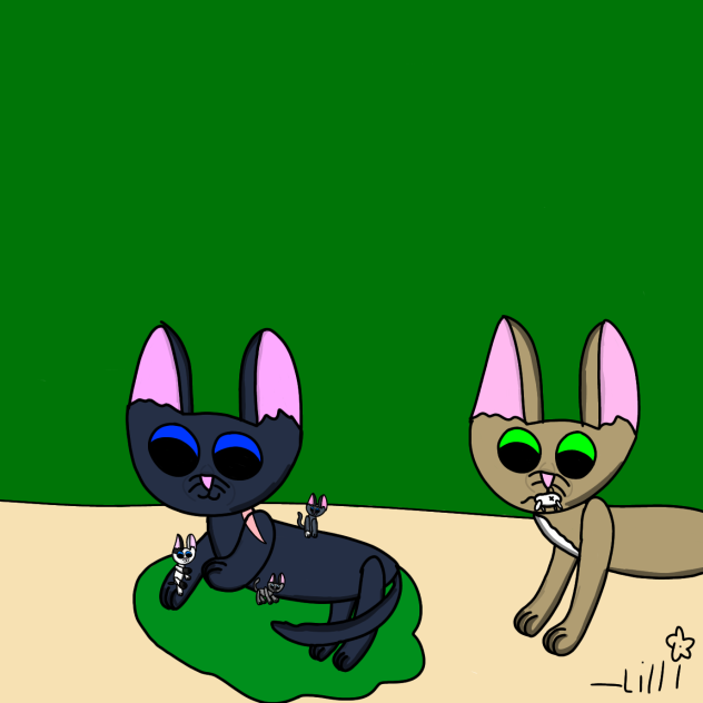 Bluestar and her kits l Warrior cats