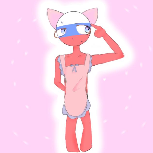 猫耳裸エプロン！🇷🇺