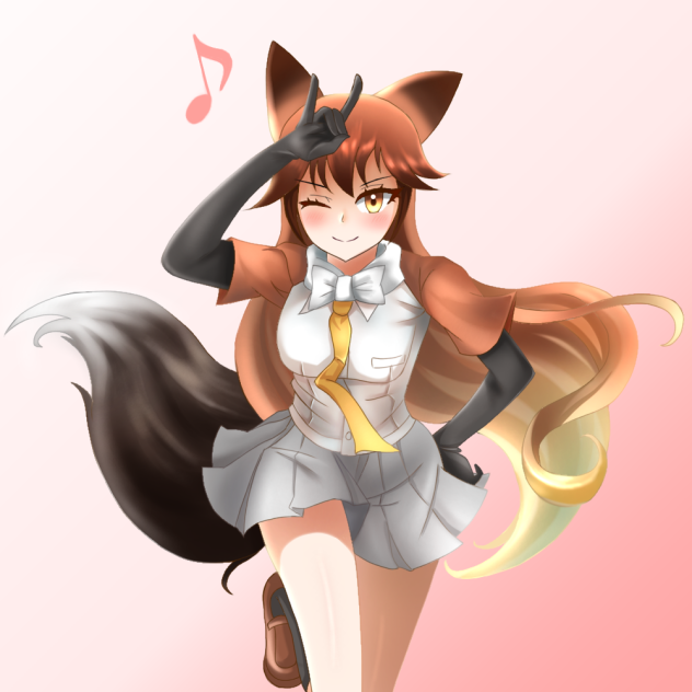 狐ポーズ