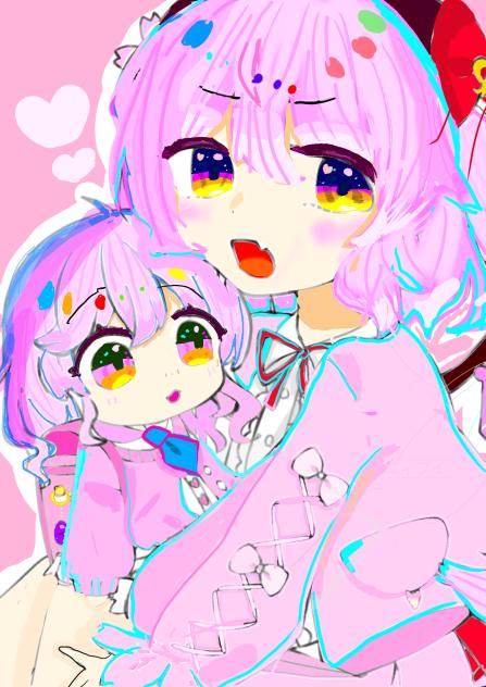 デジタル６回目！るるちゃ様の塗り絵！桜フラン！