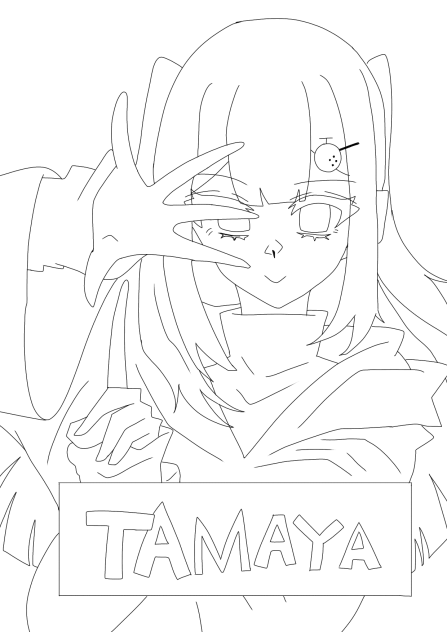 tamaya　線画（ゆずまっちゃへ）