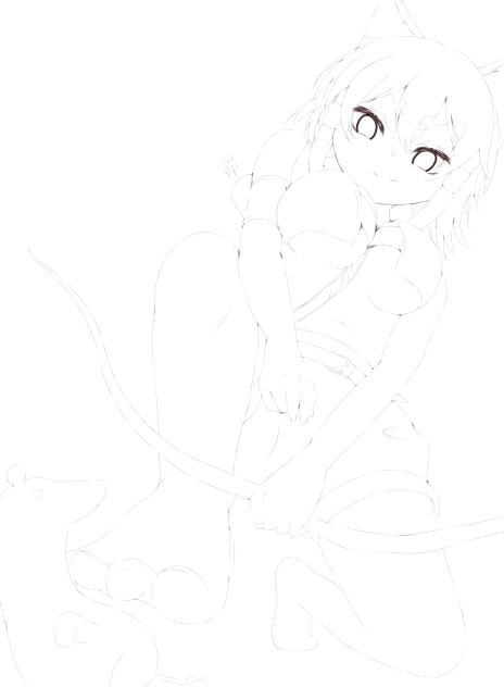 猫(lineart)
