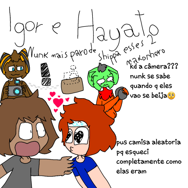 casal q nunca qro para de shippar