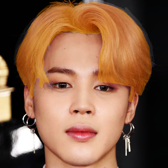 BTS Jimin with yellow hair