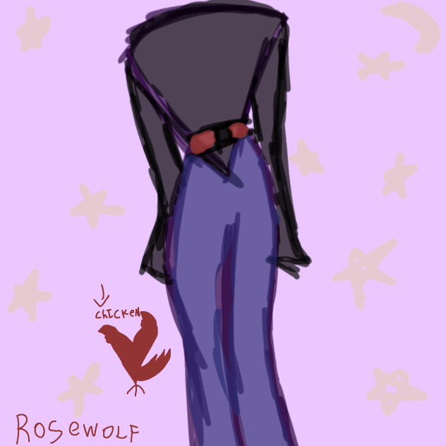 I sketched out clothing