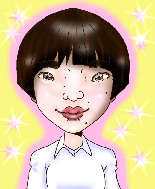 似顔絵 小松菜奈 ショートヘアー Ibispaint