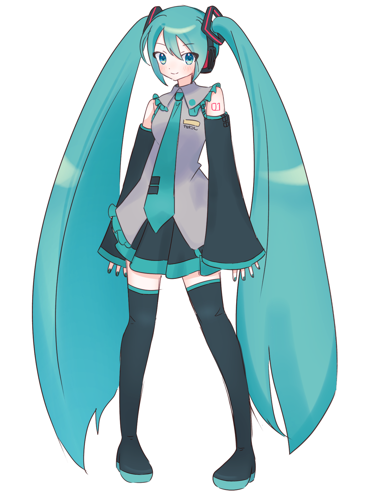 初音ミク立ち絵チャレンジ - ibisPaint