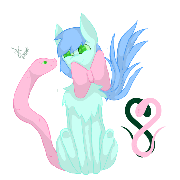 mlp speedpaint Snake Heart