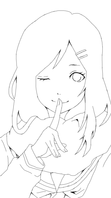 アヤノ 線画 Ibispaint