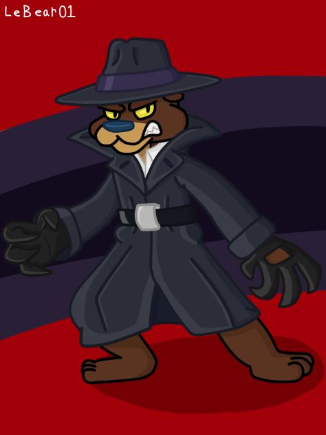 A mean looking bear dude