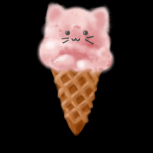 Ice cream cat design 🍦