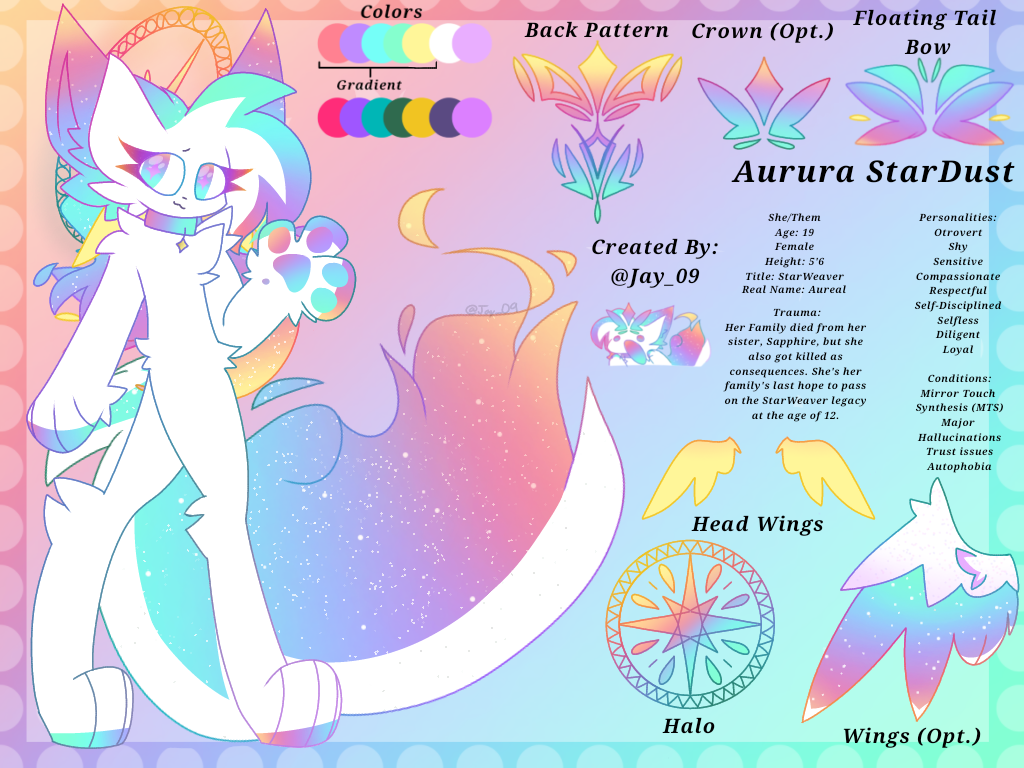 Aurura StarDust Full Design Ref Sheet - ibisPaint