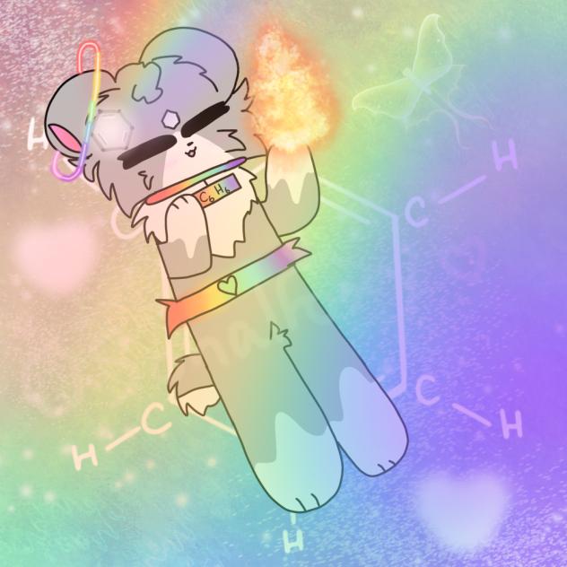 Benzene Hamster fully coloured! 🐹 ✨ 🧪