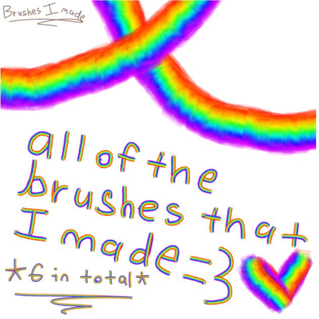 Brushes I made=3