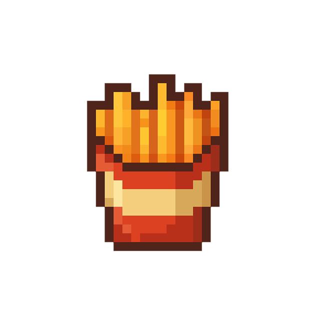 French fries (pixel)