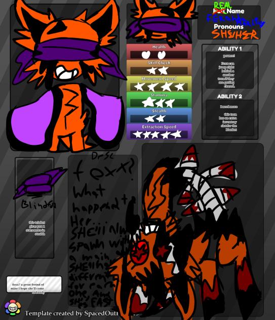 my first ever oc, foxx