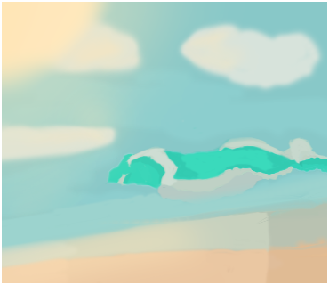 Beach wave - ibisPaint