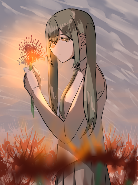 77・初音ミク　花が落ちたので