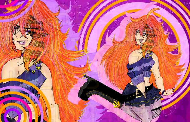 Dark Bloom in casual clothes