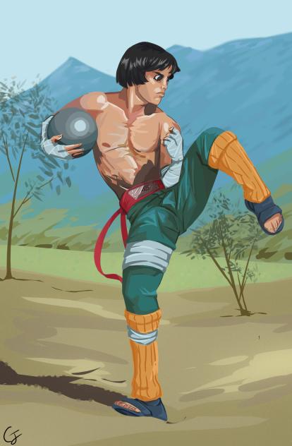 rock lee quick doodles