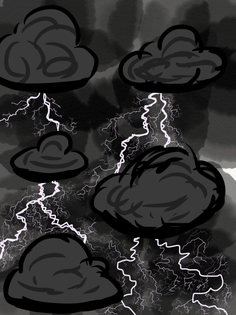 lightning strikes - ibisPaint
