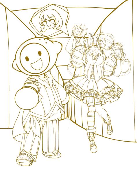 Lemon maid x Lemon kid(Lineart)