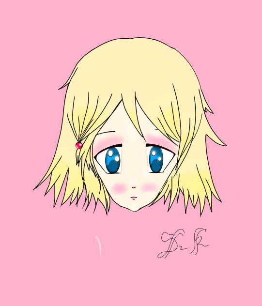 Anime girl face