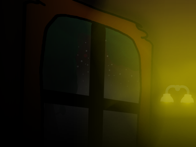 Haunted Hallway Window - ibisPaint