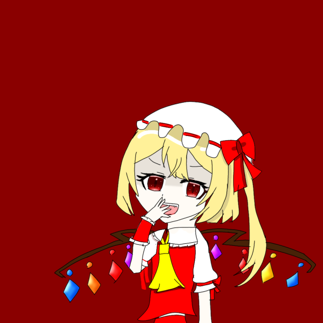 フランドールスカーレット描いてみた☆
