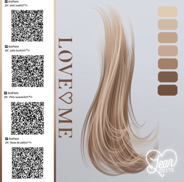 Hair QR Code 4 in 1