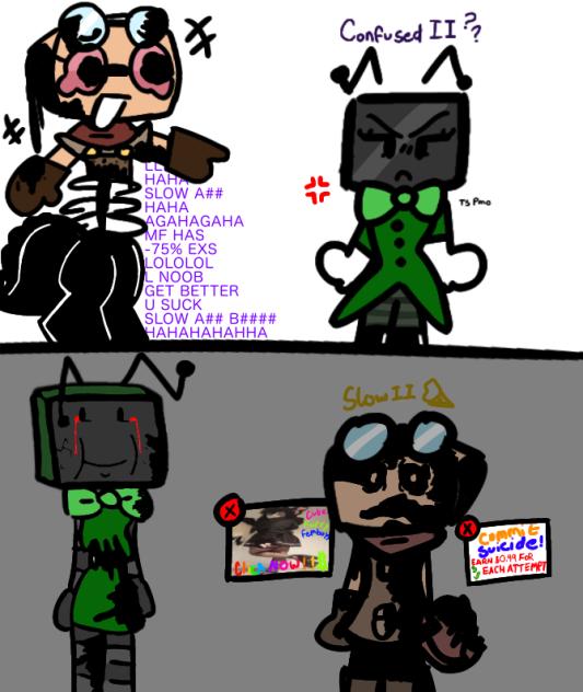 twisted shelly vs twisted vee!!! heheheh
