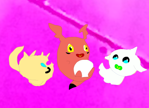 Digimon tamers baby - speedpaint