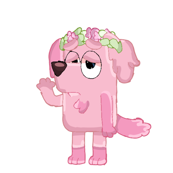 My Bluey OC her name strawberry