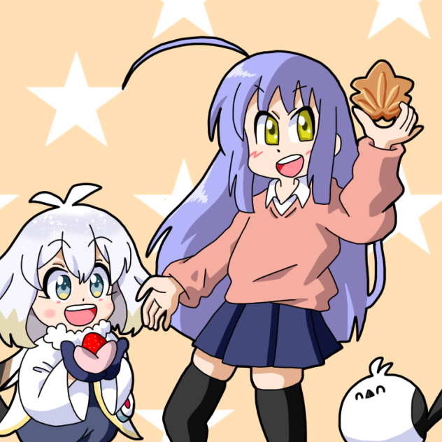 信乃ちゃんとエナガちゃん