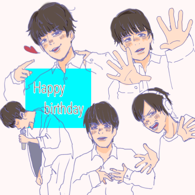 伊東健人さんお誕生日絵 Ibispaint