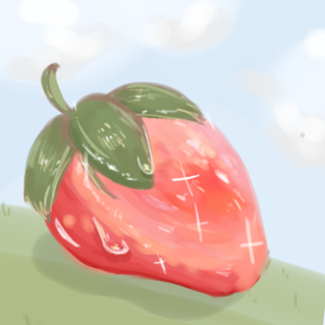 A strawberry (I think) 🍓