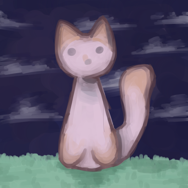 Cat at night!