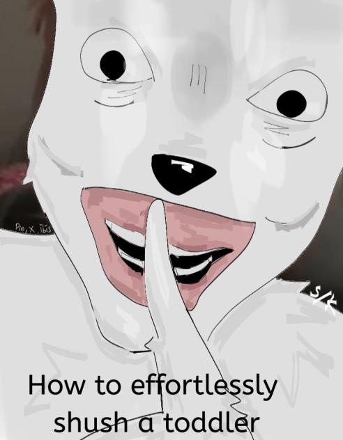 how to effortlessly shush a toddler