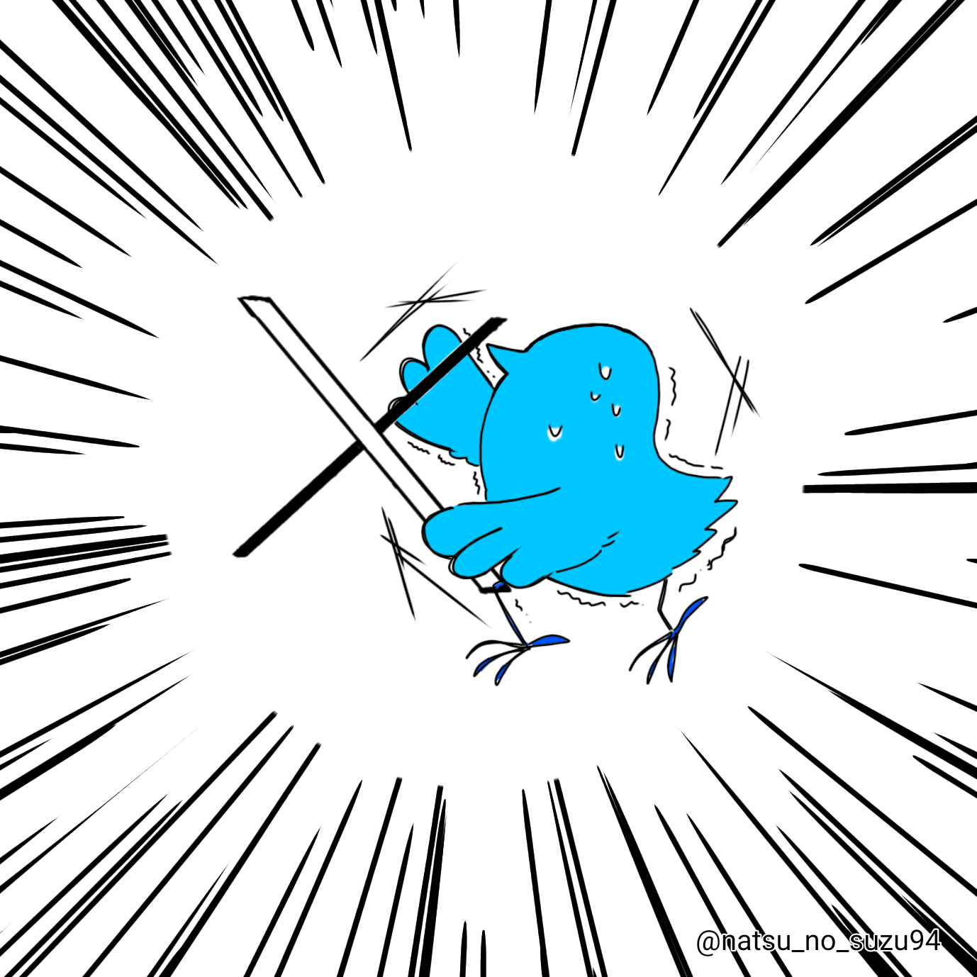 Twitter鳥VS「X」 - ibisPaint