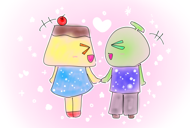めろんくんとぷりんちゃん