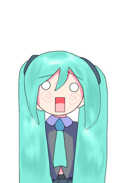 はちゅねミク描いてみた