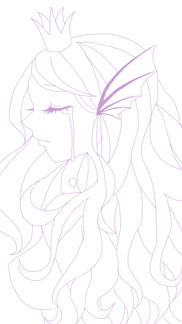 人魚姫＊線画＊塗って下さい