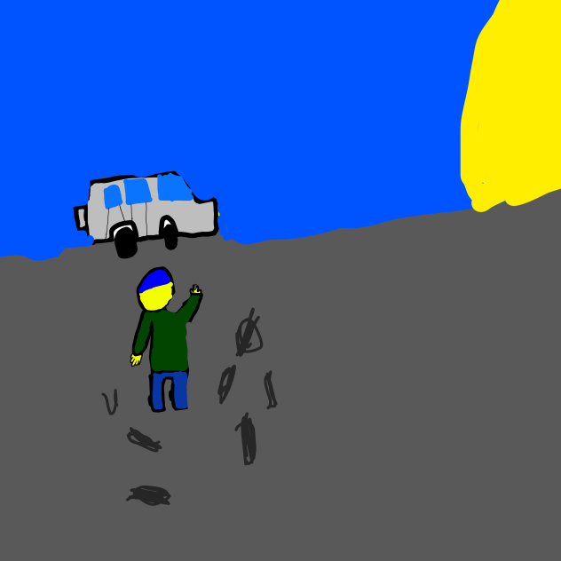Ukraine wanna drive car
