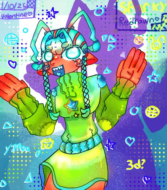 Redraw of Sparkz💜💙💚💛🤍