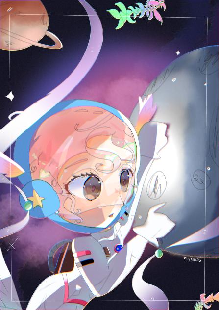 Astronaut Cookie (It looks a little bad)