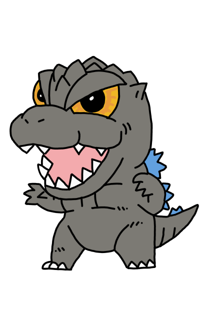 Godzilla Clipart - ibisPaint